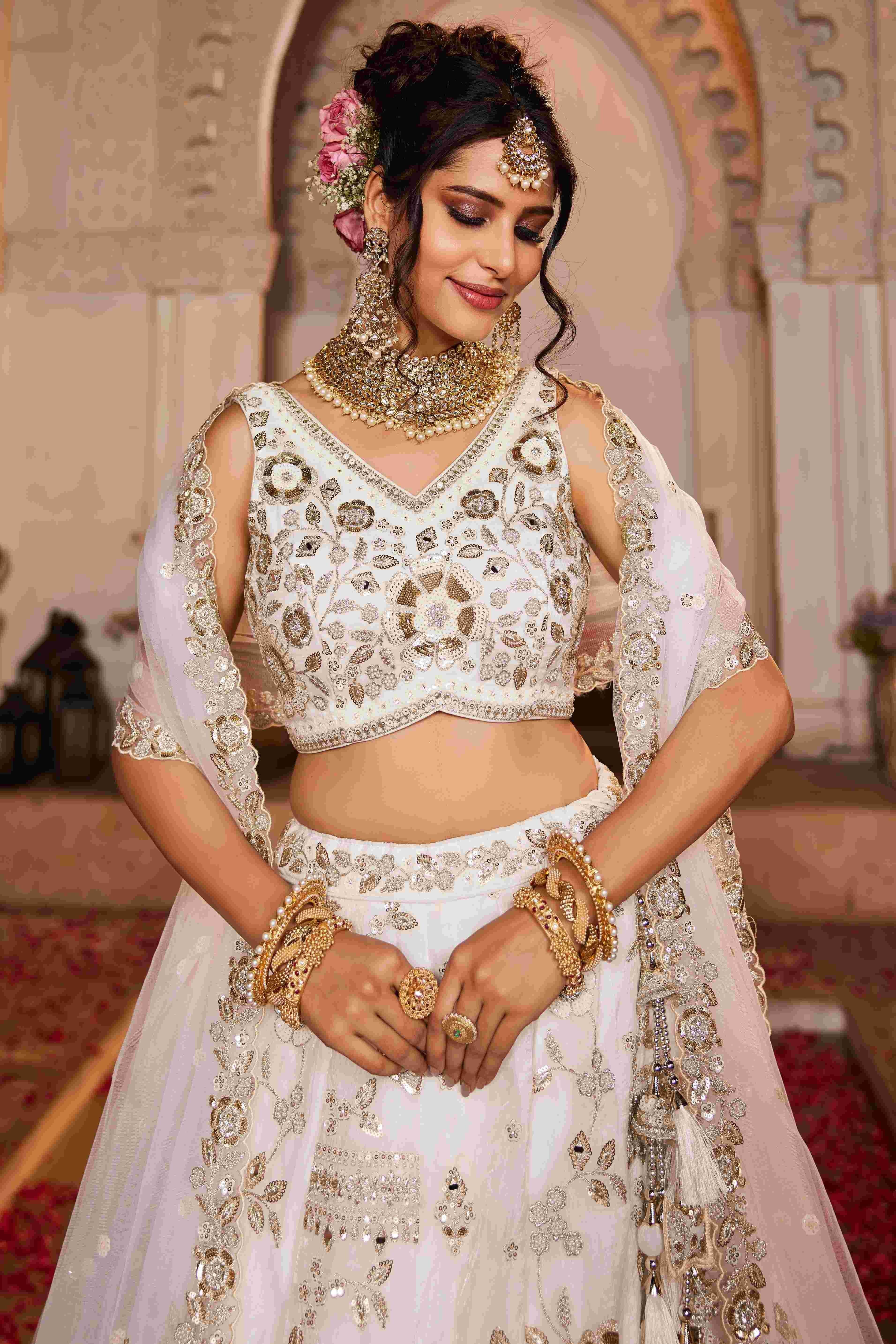 Tissue Bridal Net Lehenga Choli - Top-Rated Customer Favorite - MYLUXURY LANE ENTERPRISE
